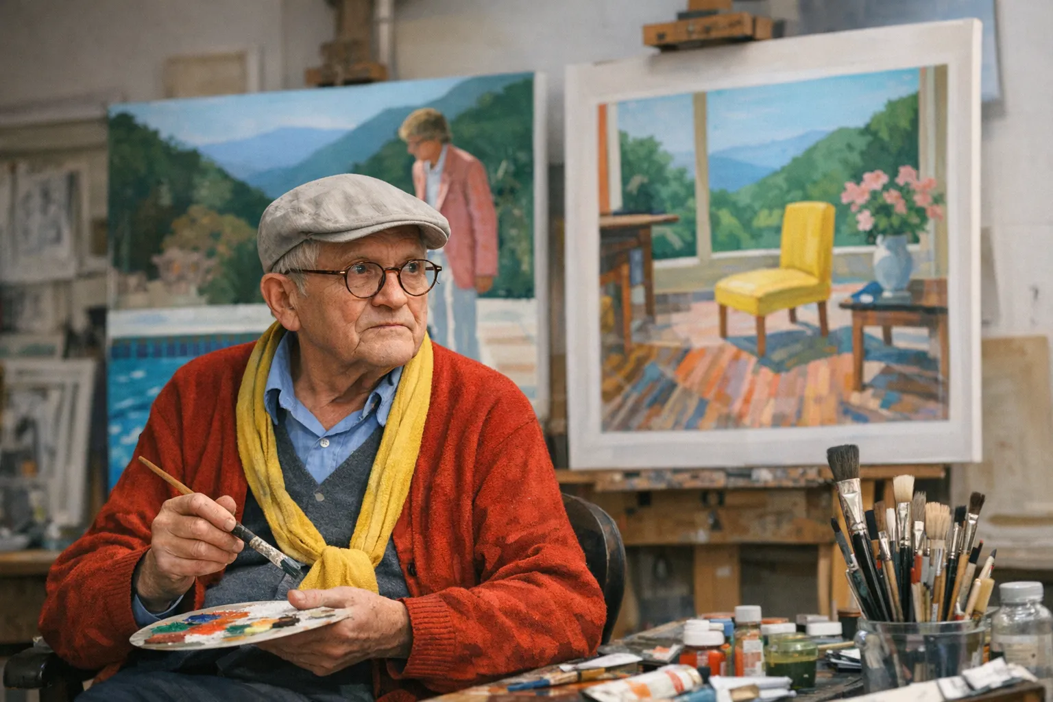 David Hockney's Six-Decade Career and Impact on Contemporary Art cover