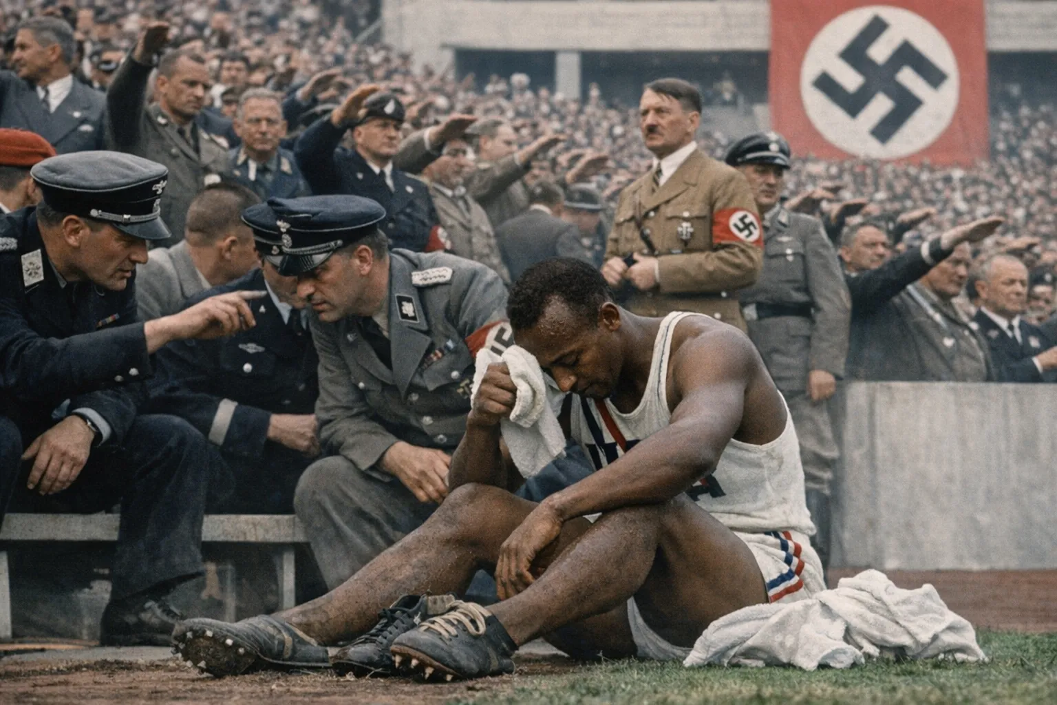 The Hypothetical Impact of Jesse Owens' Defeat at the 1936 Berlin Olympics on Nazi Ideology cover