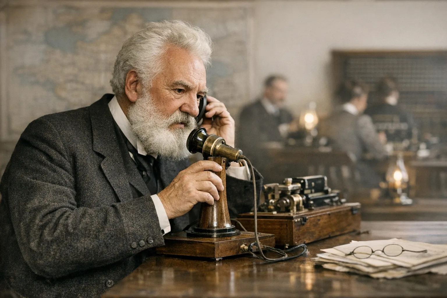 The Transformative Impact of Alexander Graham Bell's Telephone on Society and Communication cover