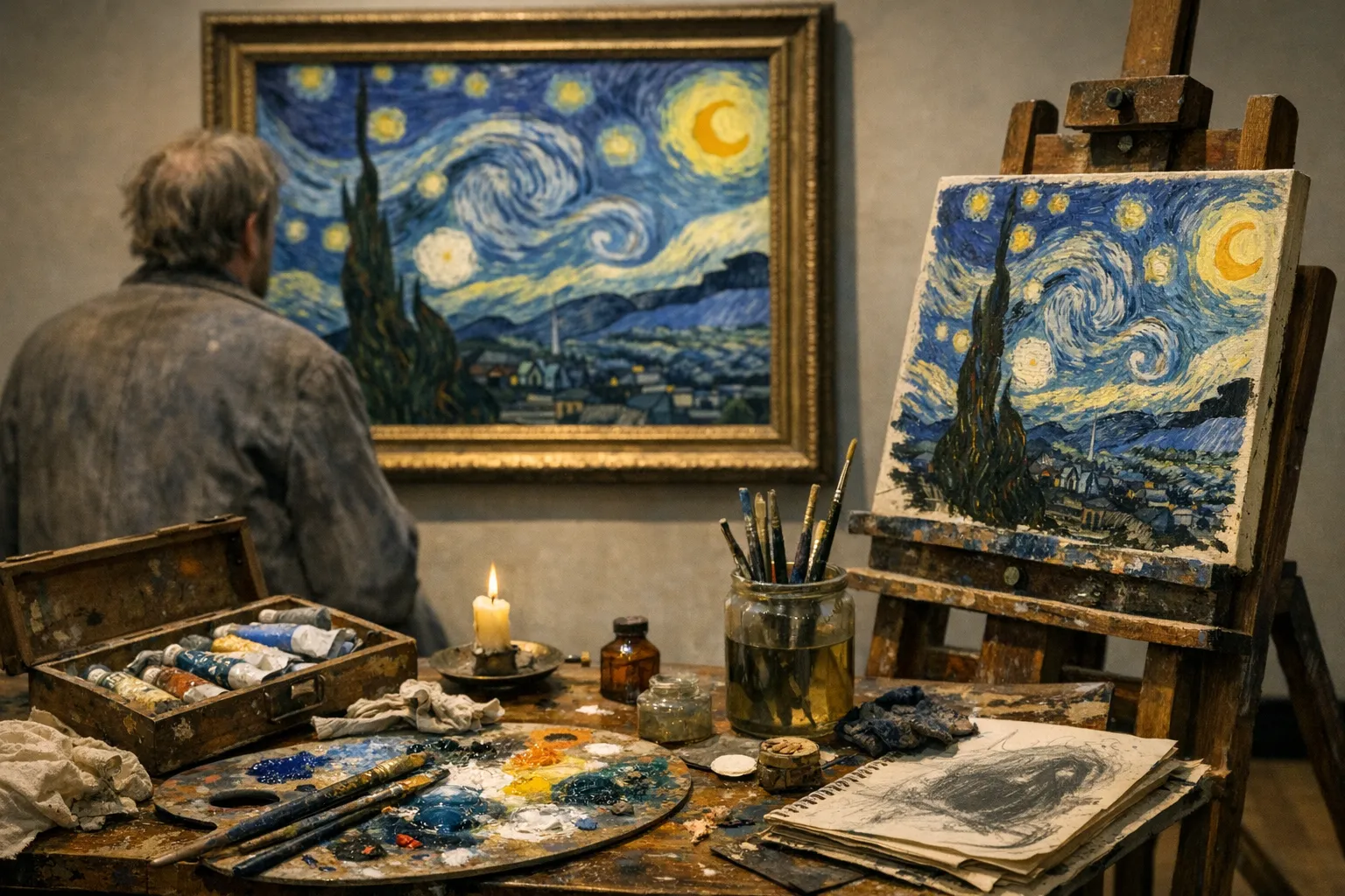 Vincent van Gogh's The Starry Night: Emotional Depth, Artistic Techniques, and Reflection of Mental State cover